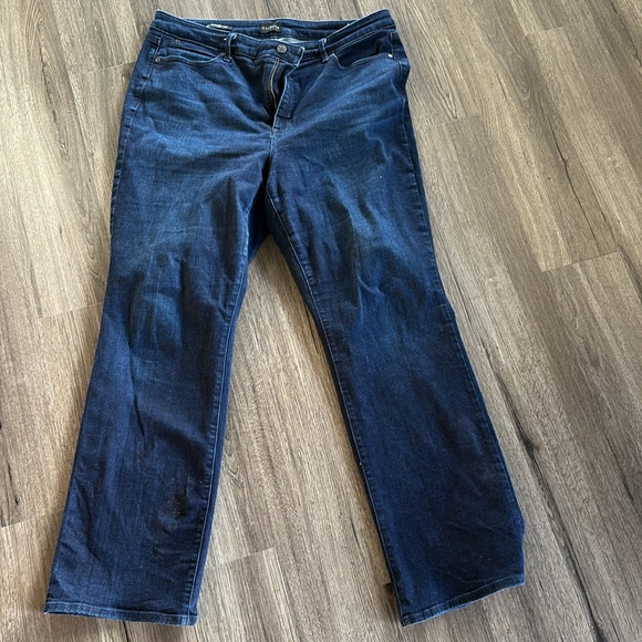 Talbots Barely Boot Jeans 16 Curvy Dark Rinse Excellent! - Picture 9 of 10